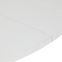 Jídelní stůl rozkládací 120-160x120 cm, melamin, bílá, DT-I1120 WT
