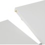Jídelní stůl rozkládací 120-160x120 cm, melamin, bílá, DT-I1120 WT