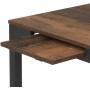 Jídelní stůl rozkládací 60-90x60 cm, melamin, old wood, GDT-206 OLW2