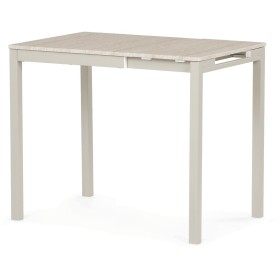 Jídelní stůl rozkládací 60-90x60 cm, melamin, travertin, GDT-206 TRV