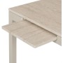 Jídelní stůl rozkládací 60-90x60 cm, melamin, travertin, GDT-206 TRV