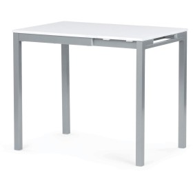 Jídelní stůl rozkládací 60-90x60 cm, melamin, bílá, GDT-206 WT