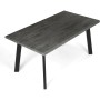 Jídelní stůl 160x90cm, mdf, šedý dub, HT-F4516 GREY