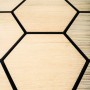 Akustický panel G21 81,5x66,5x2,1 cm plástev, přírodní dub