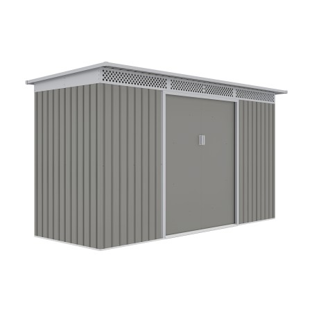 Zahradní domek G21 GRAH 483 - 340 x 142 cm, metalický šedý
