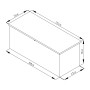 Zahradní box G21 Denver 770 L, metalický šedý plechový