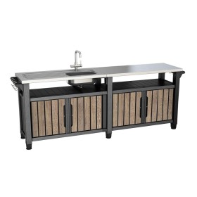 Grilovací stolek Keter UNITY Chef 415 l Ashwood