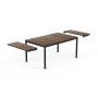Zahradní stůl Keter Porto 160-240 rozkládací walnut / grafit