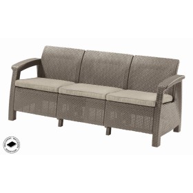 Zahradní nábytek Keter Corfu love seat max třísedačková pohovka cappuccino, poškozený obal