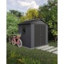 Zahradní domek Keter Newton Plus wide 7x7,5 šedý, s podlahou