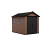 Zahradní domek Keter Newton Plus wide 9x7,5 hnědý, s podlahou
