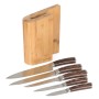 Sada nožů G21 Gourmet Timber 5 ks + bambusový blok