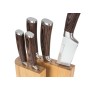 Sada nožů G21 Gourmet Timber 5 ks + bambusový blok