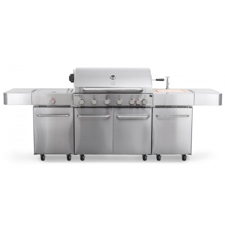 Plynový gril G21 Nevada BBQ kuchyně Premium Line, 8 hořáků + zdarma redukční ventil