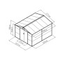 Zahradní domek G21 GAH 884 - 277 x 319 cm, šedý