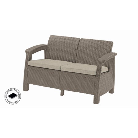 Zahradní nábytek Keter Corfu love seat dvousedačka cappucccino
