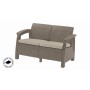 Zahradní nábytek Keter Corfu love seat dvousedačka cappucccino