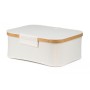 Úložný box G21 40 x 30 x 15 cm, bambusový s víkem, béžový