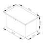 Zahradní box G21 Denver 280 L, antracitový plechový