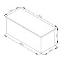 Zahradní box G21 Denver 770 L, antracitový plechový