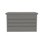Zahradní box G21 Denver 280 L, metalický šedý plechový