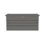 Zahradní box G21 Denver 400 L, metalický šedý plechový