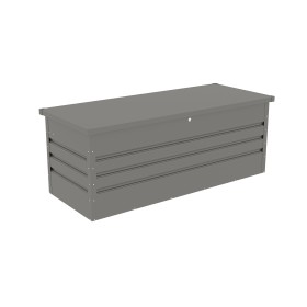 Zahradní box G21 Denver 560 L, metalický šedý plechový