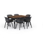 Zahradní stůl Keter Porto 160 walnut black steel