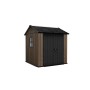 Zahradní domek Keter Apex 7,5 x 7 Walnut, s podlahou