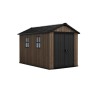 Zahradní domek Keter Apex 7,5 x 11 Walnut, s podlahou