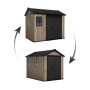 Zahradní domek Keter Apex 7,5 x 9 Ashwood, s podlahou