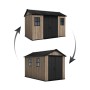 Zahradní domek Keter Apex 7,5 x 11 Ashwood, s podlahou