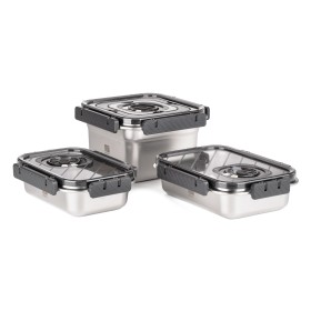 Set G21 nerezových vakuovacích dóz, 3 ks