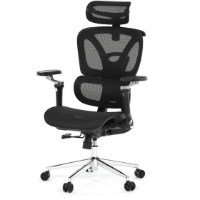 Kancelářská židle, synchronní mechanismus, černá síťovina, KA-B2361 BK