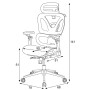 Kancelářská židle, synchronní mechanismus, černá síťovina, KA-B2361 BK