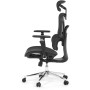 Kancelářská židle, synchronní mechanismus, černá síťovina, KA-B2363 BK