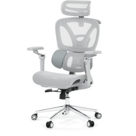 Kancelářská židle, synchronní mechanismus, šedá síťovina, KA-B2363 GREY