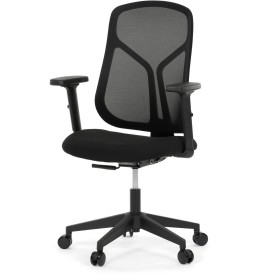 Kancelářská židle, synchronní mechanismus, černá síťovina, KA-S2173 BK
