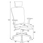 Kancelářská židle, houpací mechanismus, béžová látka, KA-W3137 BG