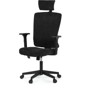 Kancelářská židle, houpací mechanismus, černá látka, KA-W3137 BK