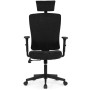 Kancelářská židle, houpací mechanismus, černá látka, KA-W3137 BK