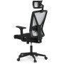 Kancelářská židle, houpací mechanismus, černá látka, KA-W3137 BK