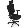 Kancelářská židle, houpací mechanismus, černá látka, KA-W3137 BK