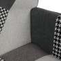 Houpací křeslo, šedá, látka, AK-374 PWBK2