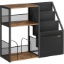 Odkládací stolek s úložným prostorem 81x30x69cm, mdf, old wood, AKF-E1076 OLW