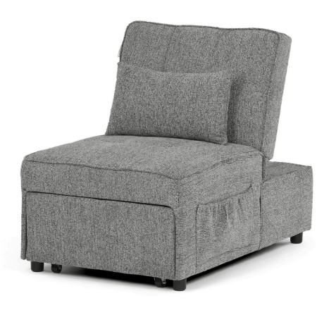 Rozkládací křeslo, šedá, látka, ASB-C3210 GREY2