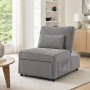 Rozkládací křeslo, šedá, látka, ASB-C3210 GREY2