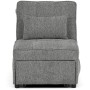 Rozkládací křeslo, šedá, látka, ASB-C3210 GREY2