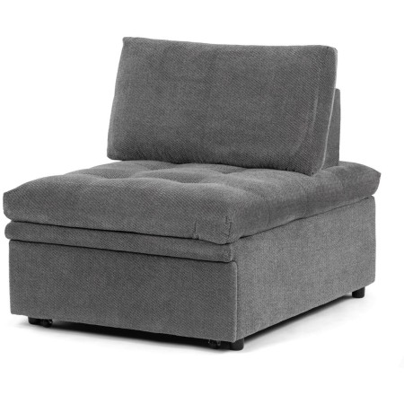 Rozkládací křeslo, šedá, látka, ASB-C3410 GREY2