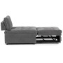Rozkládací křeslo, šedá, látka, ASB-C3410 GREY2